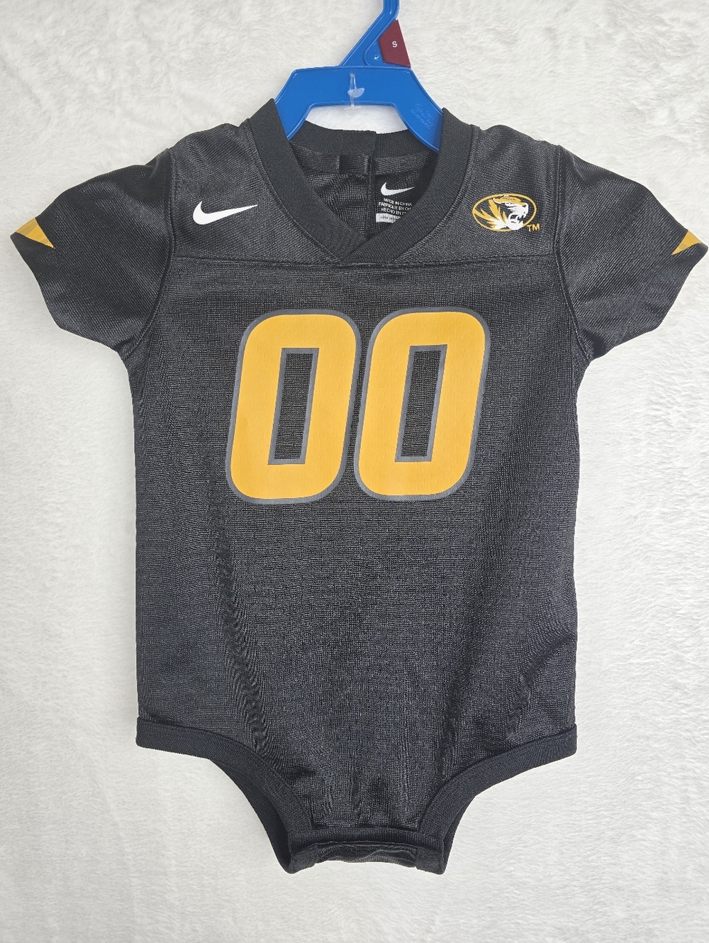 Nike Missouri Tigers Baby Jersey Onesie 18M Black Gold Football NWOT